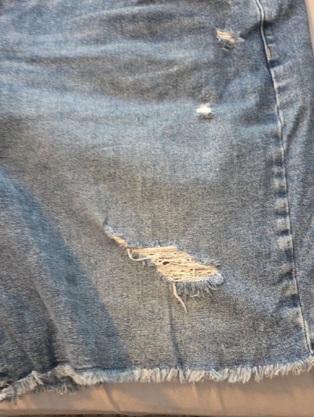 Lane Bryant Light Blue Distressed Denim Shorts